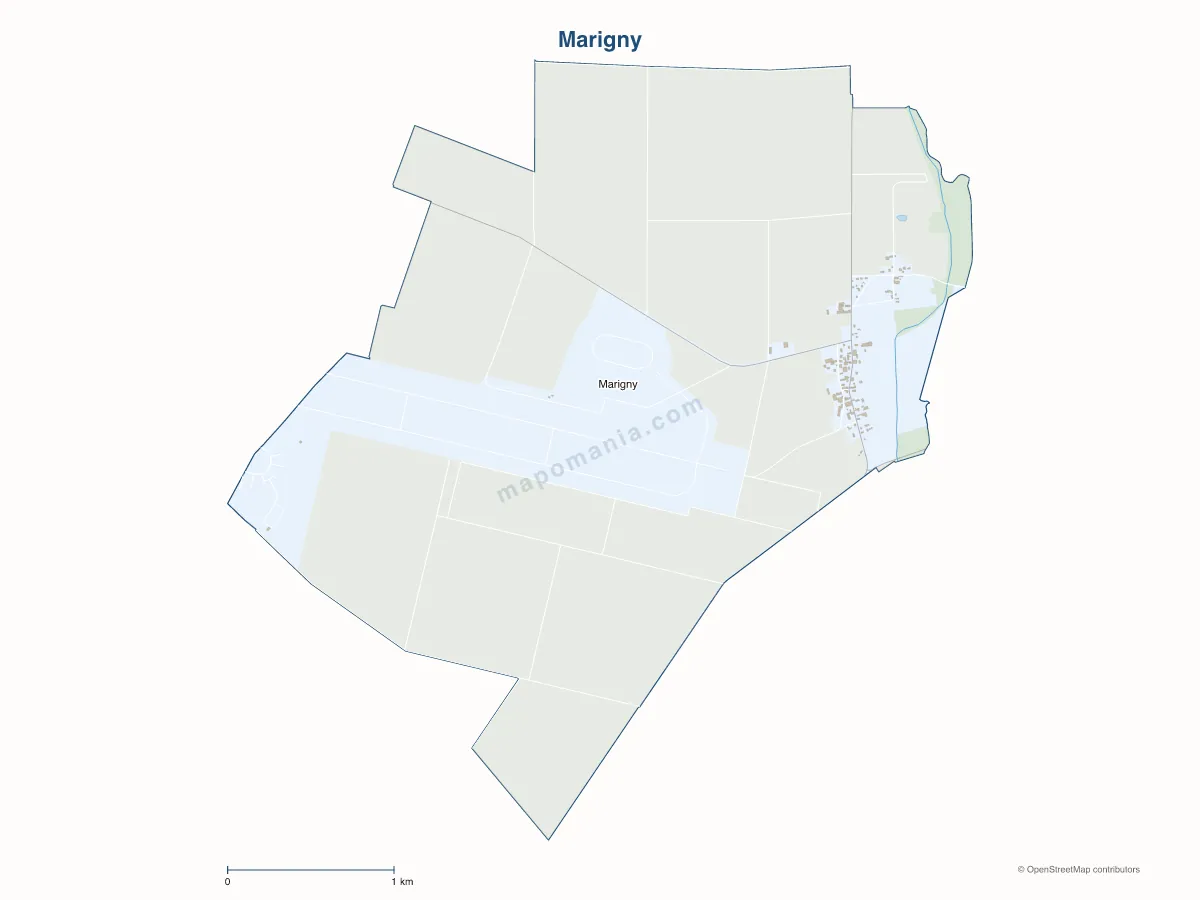 Carte de Marigny à personnaliser
