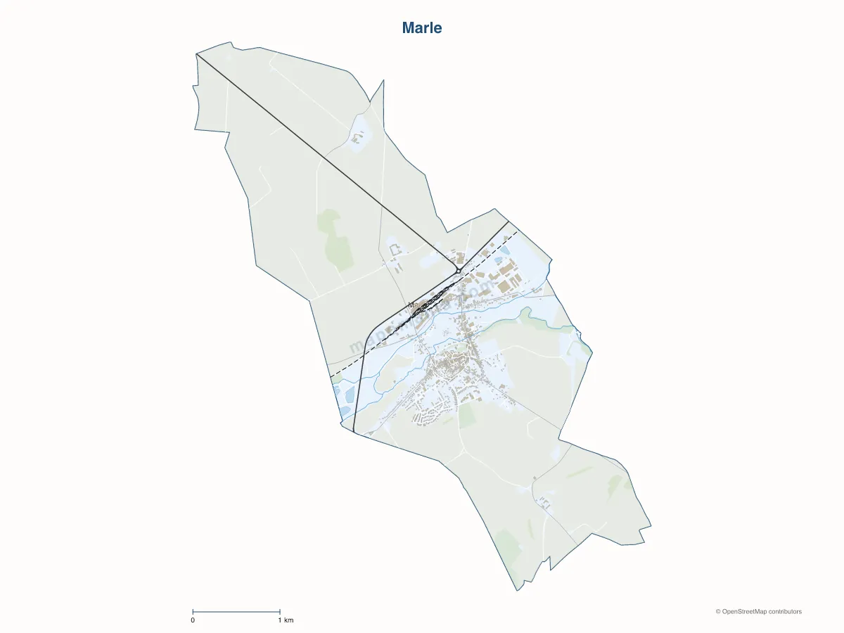 Carte de Marle à personnaliser