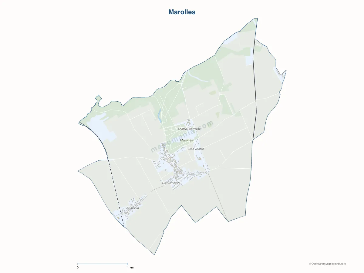 Carte de Marolles à personnaliser