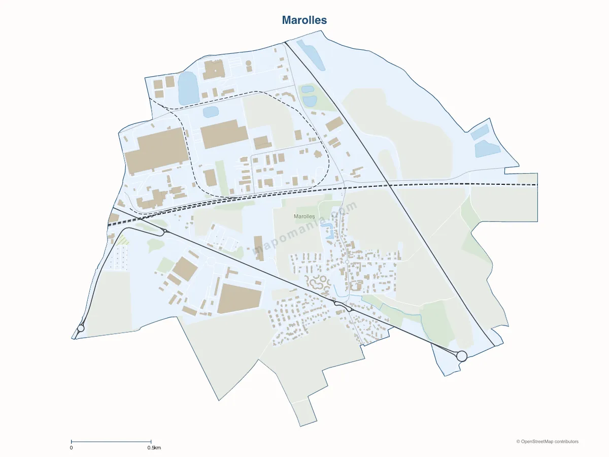Carte de Marolles à personnaliser