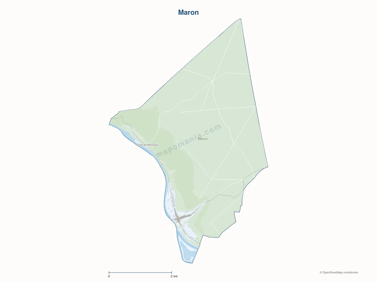 Carte de Maron à personnaliser