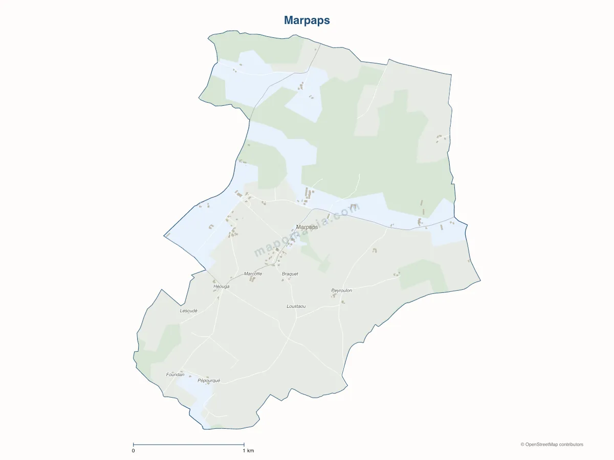 Carte de Marpaps à personnaliser