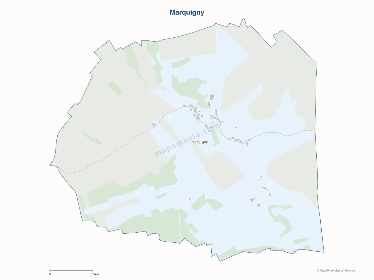 Carte de Marquigny à personnaliser