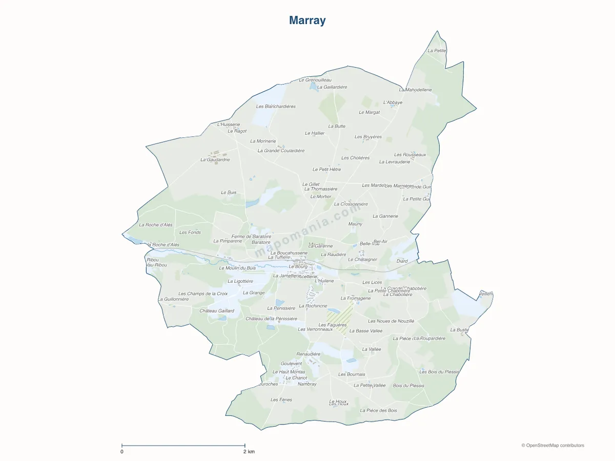 Carte de Marray à personnaliser