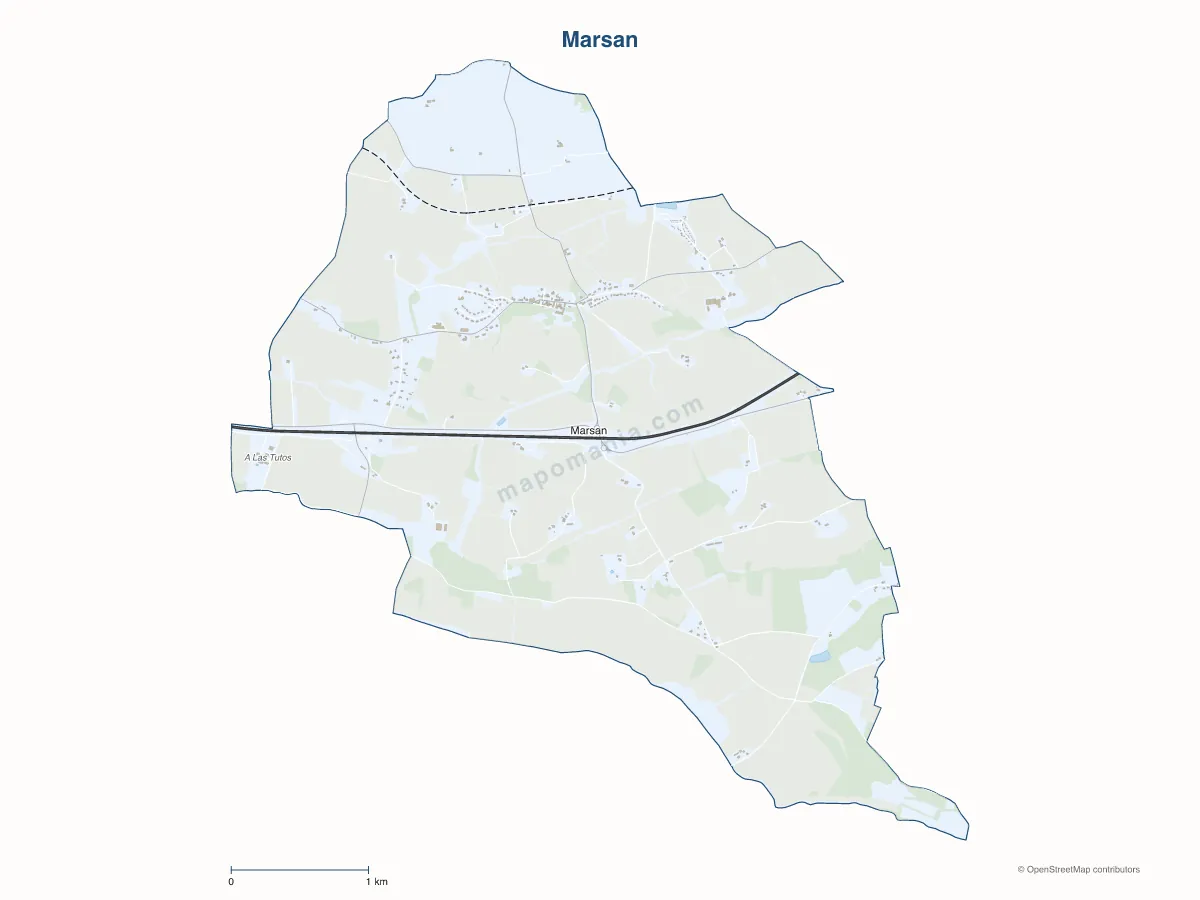 Carte de Marsan à personnaliser