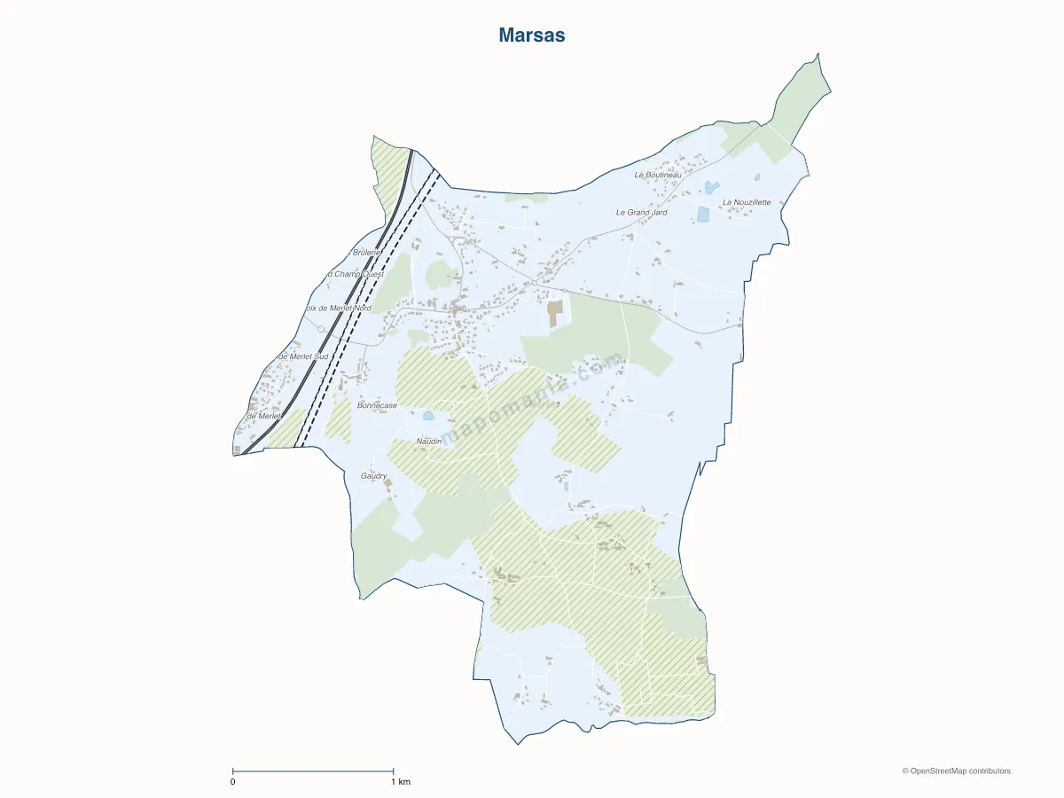Carte de Marsas à personnaliser