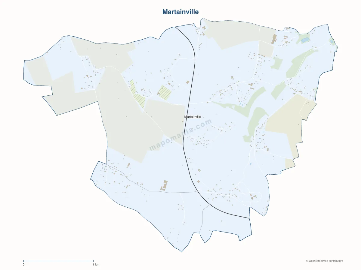 Carte de Martainville à personnaliser