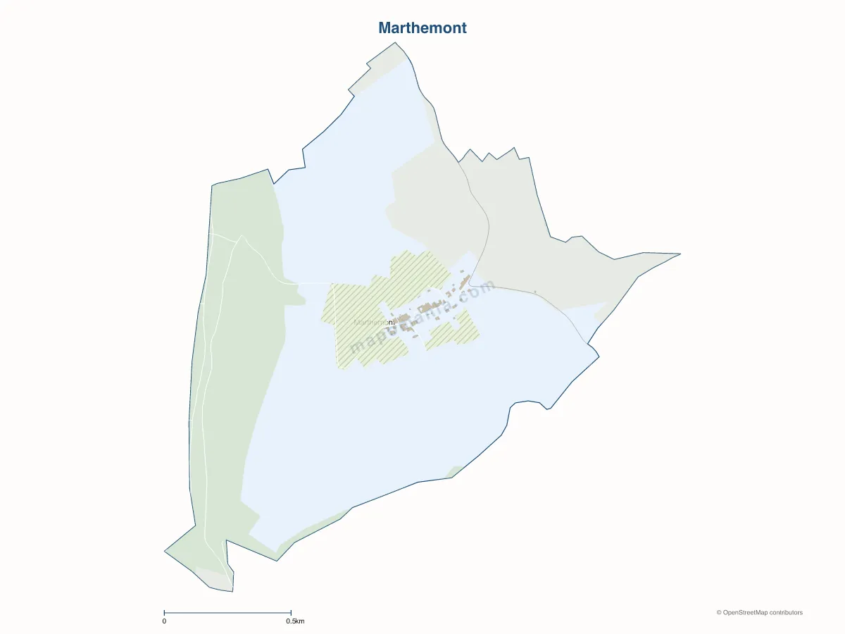 Carte de Marthemont à personnaliser