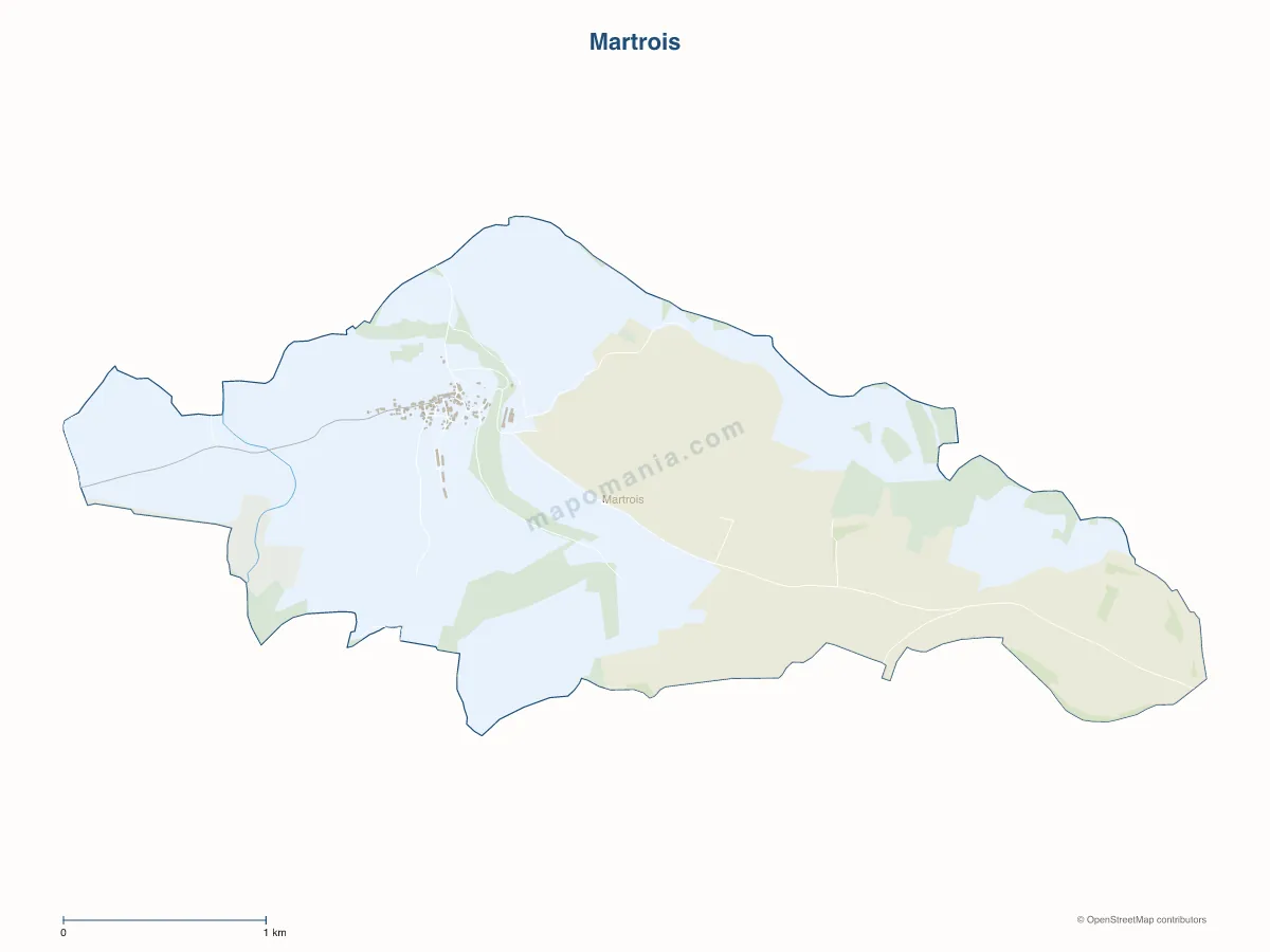 Carte de Martrois à personnaliser