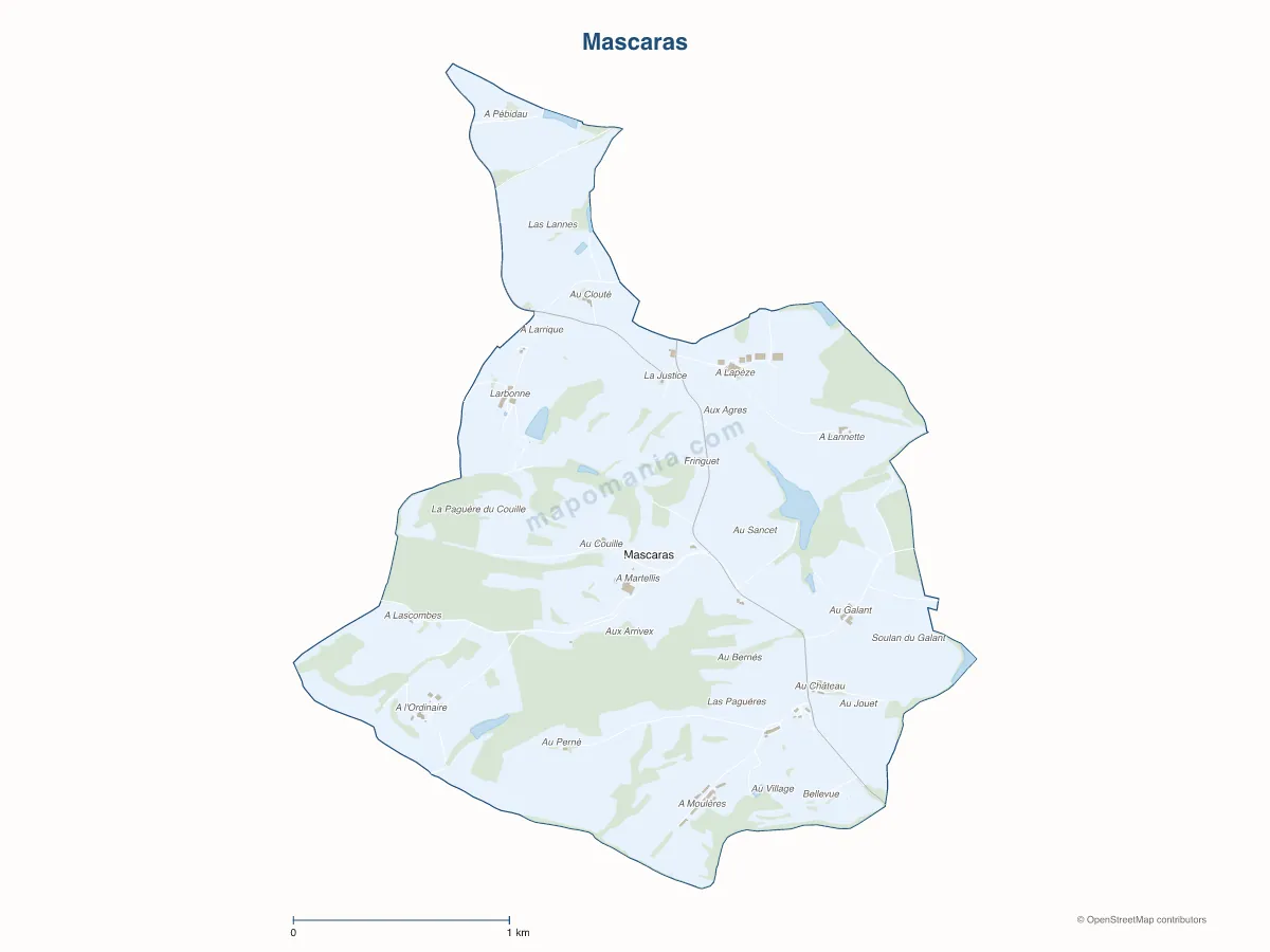 Carte de Mascaras à personnaliser