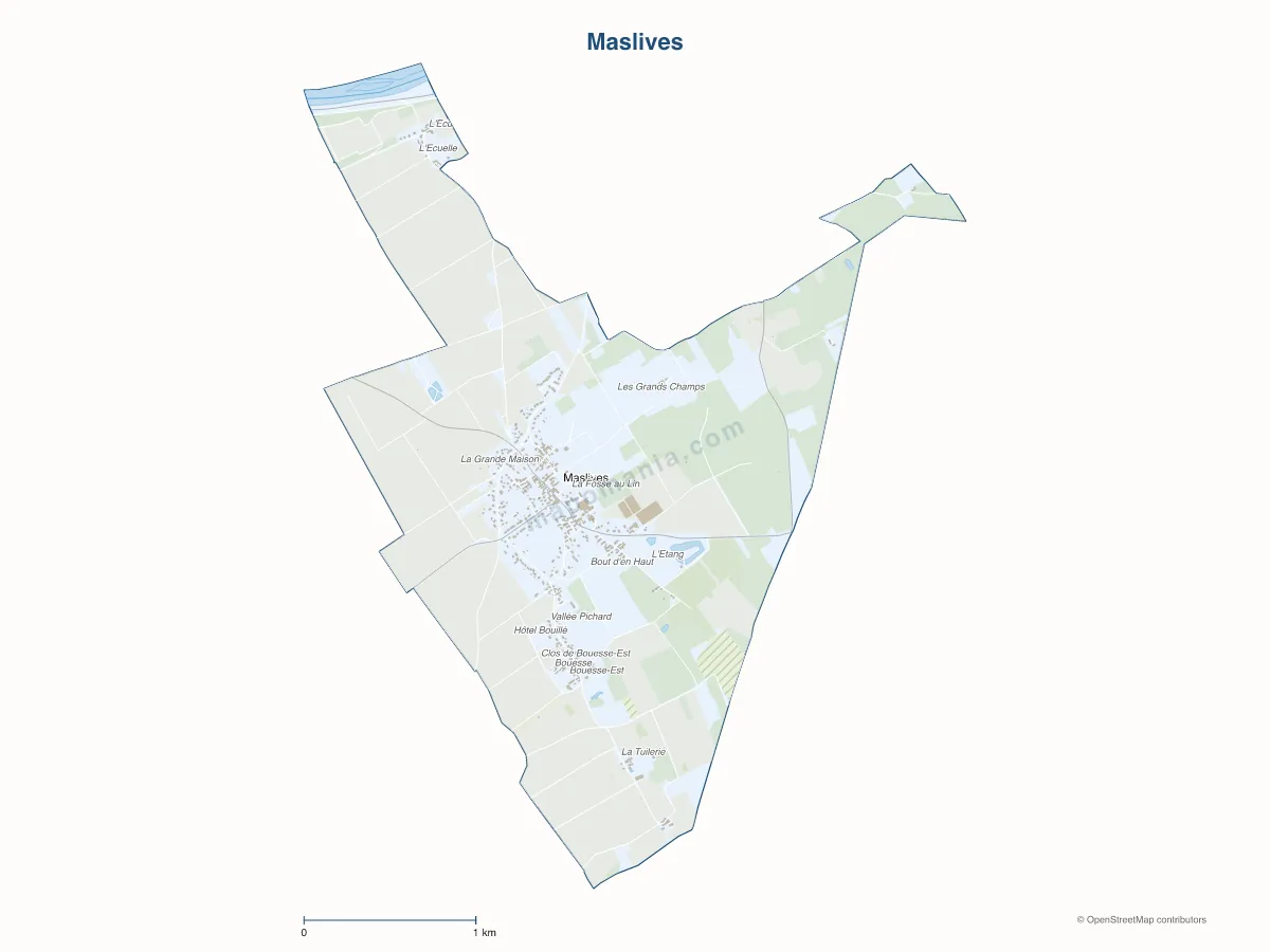Carte de Maslives à personnaliser