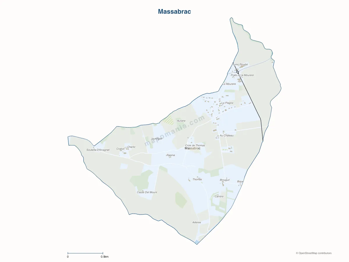 Carte de Massabrac à personnaliser