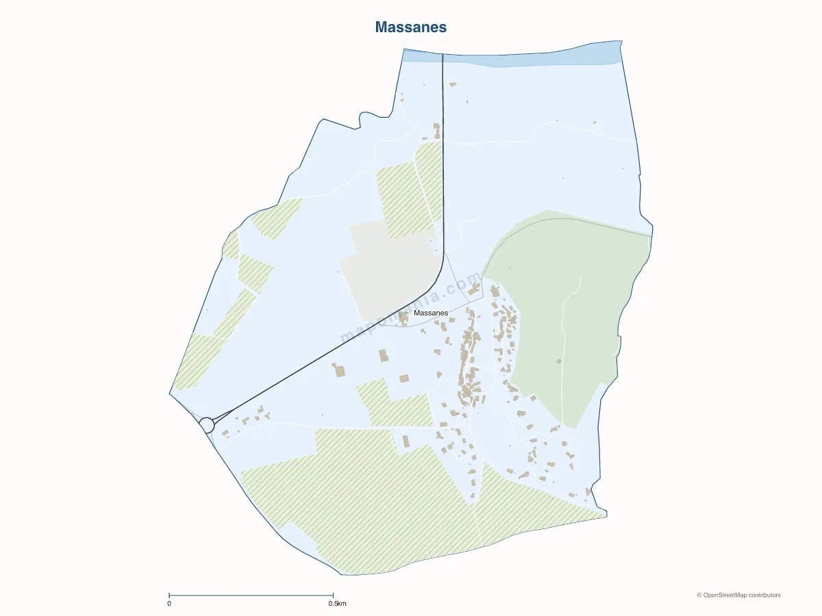 Carte de Massanes à personnaliser