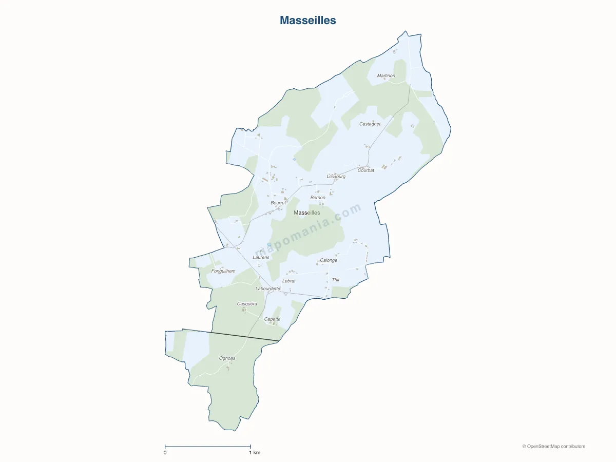 Carte de Masseilles à personnaliser