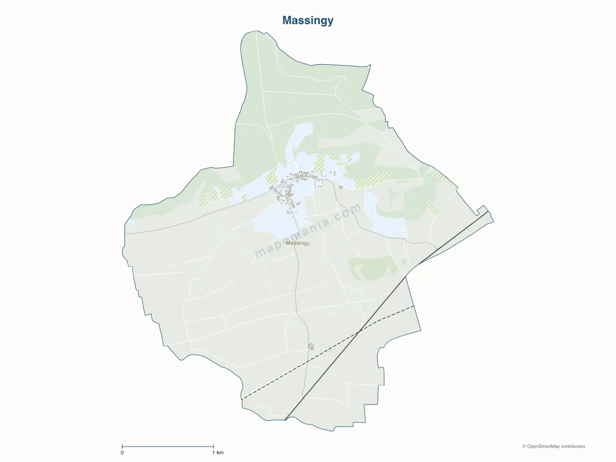 Carte de Massingy à personnaliser