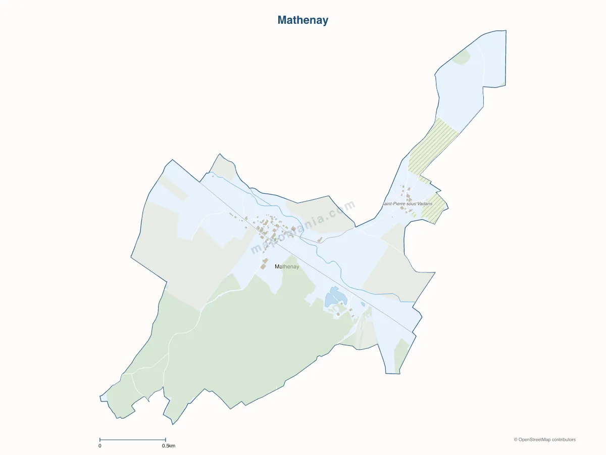 Carte de Mathenay à personnaliser
