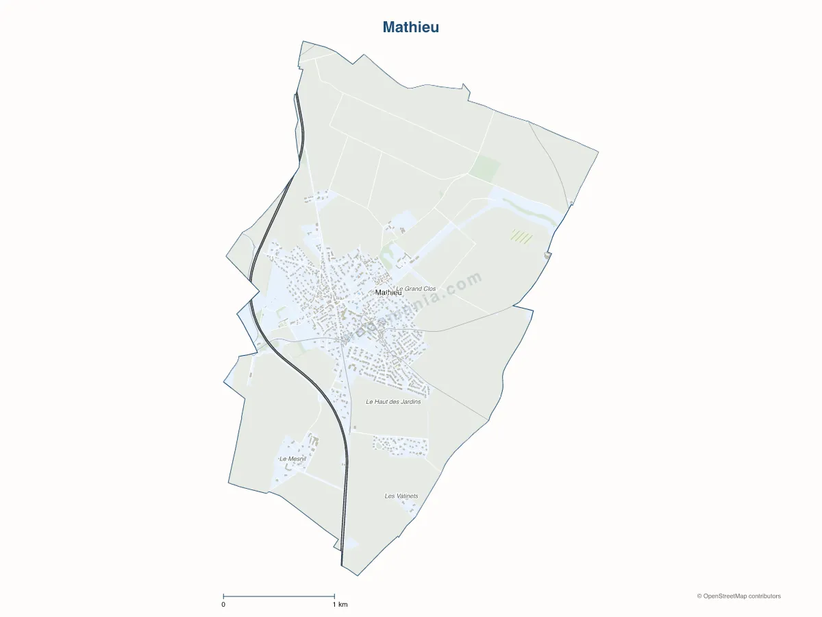Carte de Mathieu à personnaliser