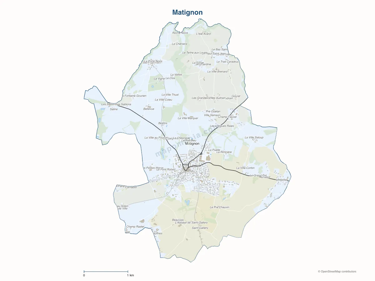 Carte de Matignon à personnaliser