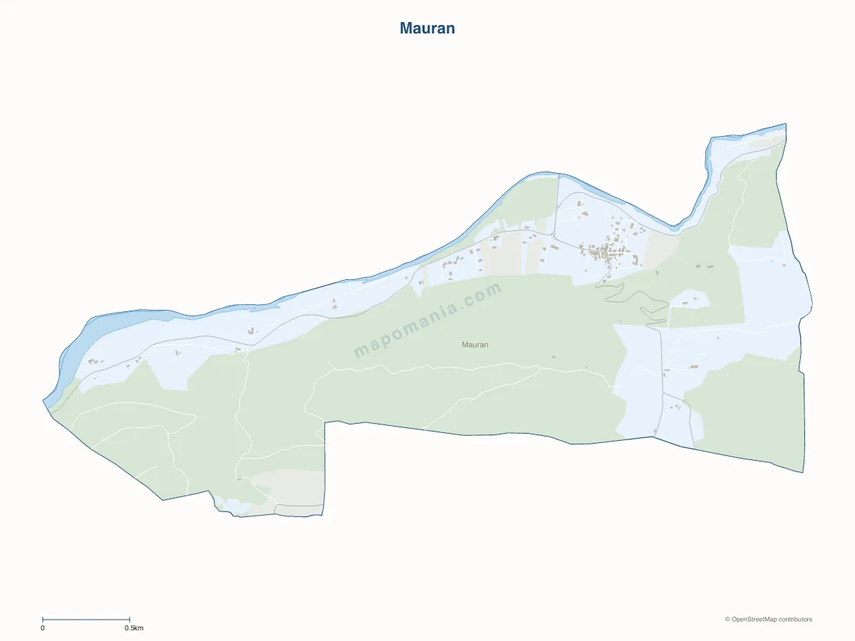 Carte de Mauran à personnaliser