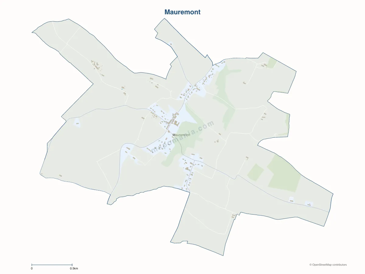 Carte de Mauremont à personnaliser