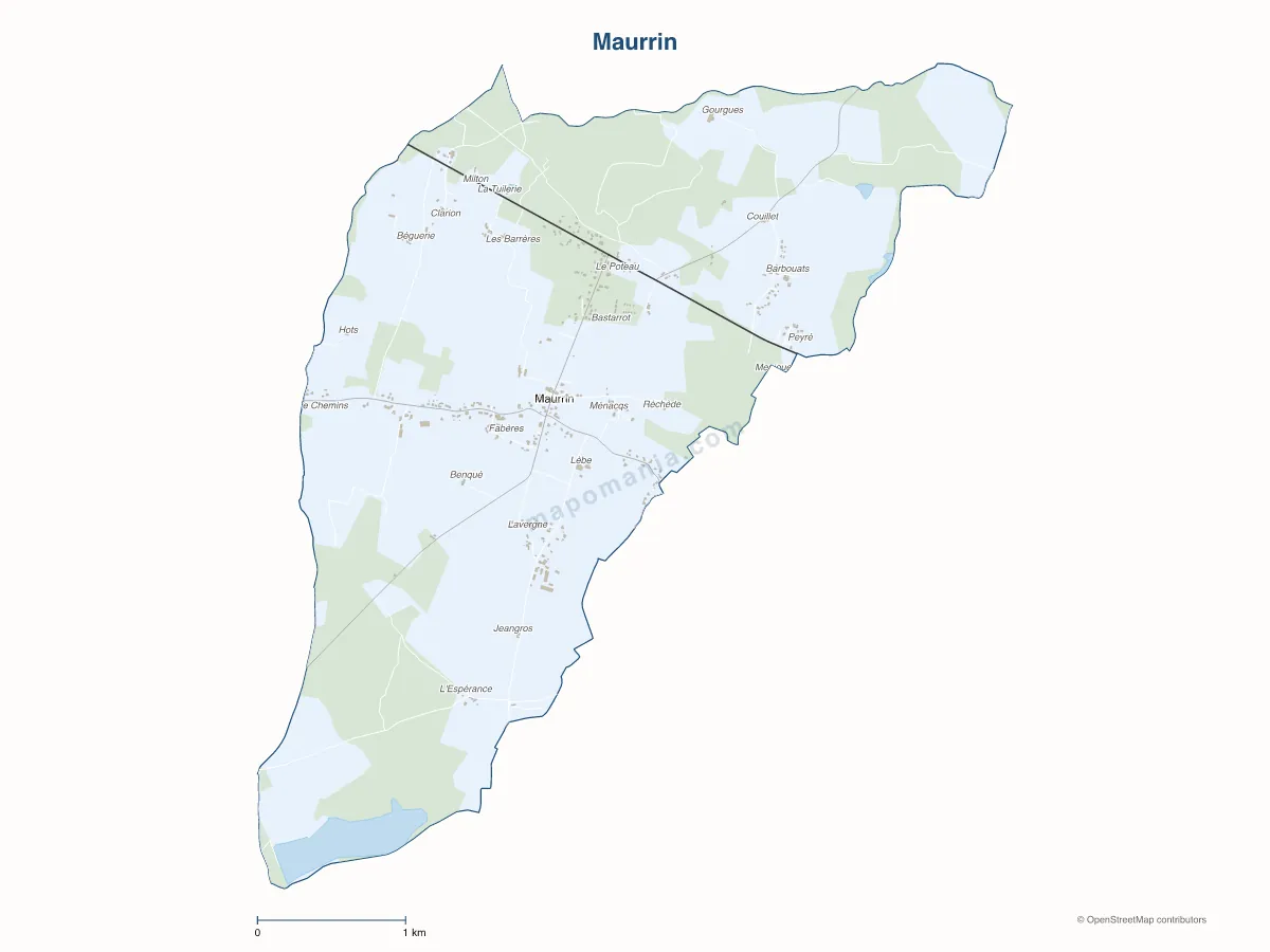 Carte de Maurrin à personnaliser