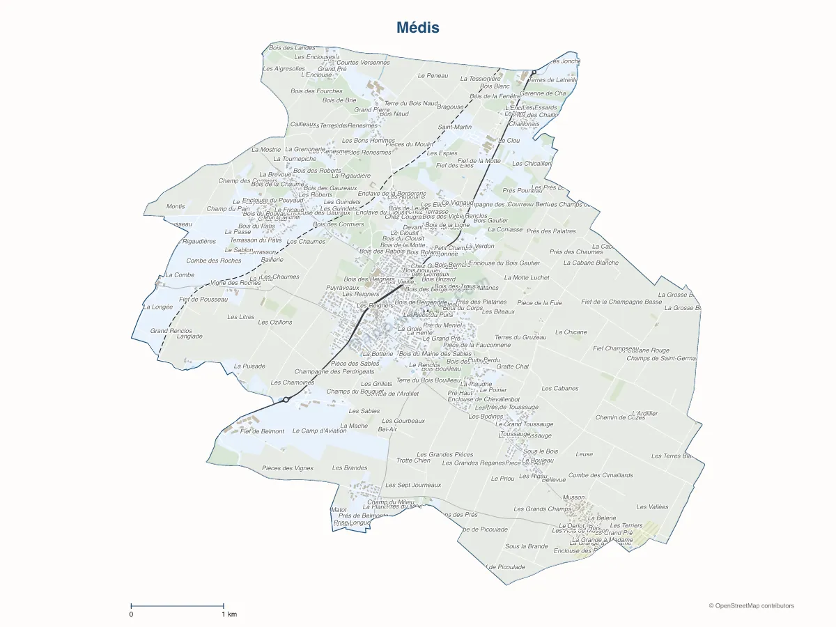 Carte de Médis à personnaliser