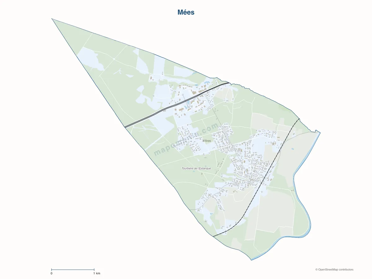 Carte de Mées à personnaliser