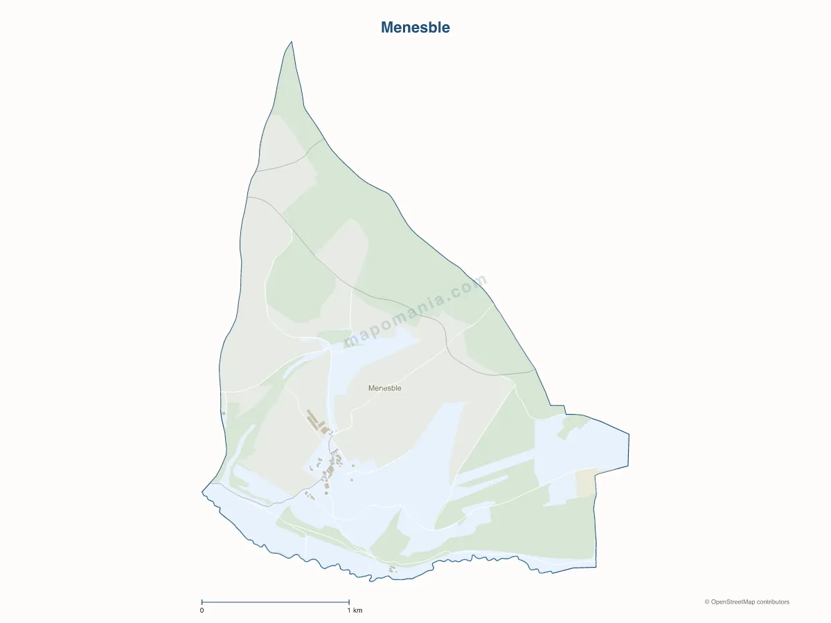 Carte de Menesble à personnaliser