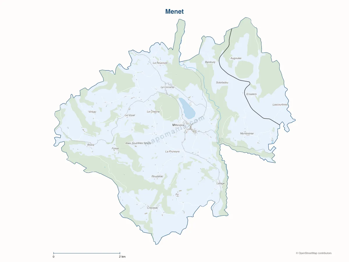 Carte de Menet à personnaliser