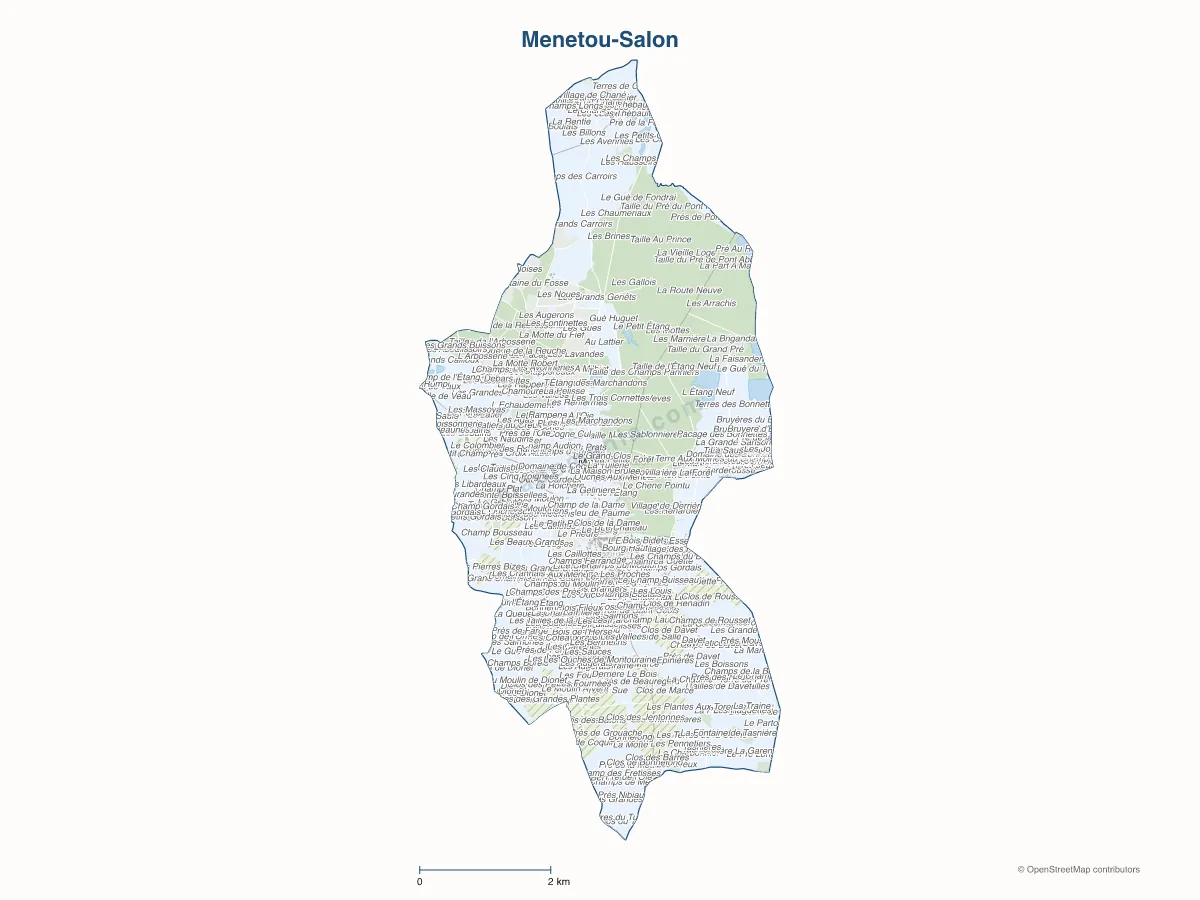 Carte de Menetou-Salon à personnaliser