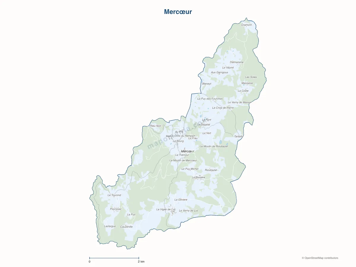 Carte de Mercœur à personnaliser