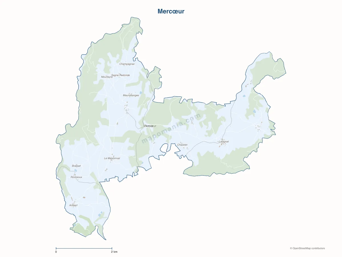 Carte de Mercœur à personnaliser