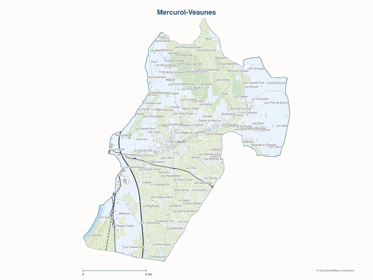 Carte de Mercurol-Veaunes à personnaliser