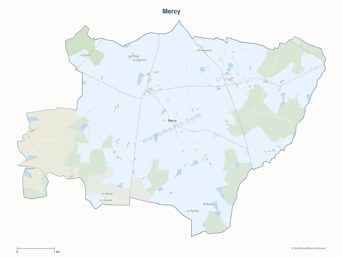 Carte de Mercy à personnaliser