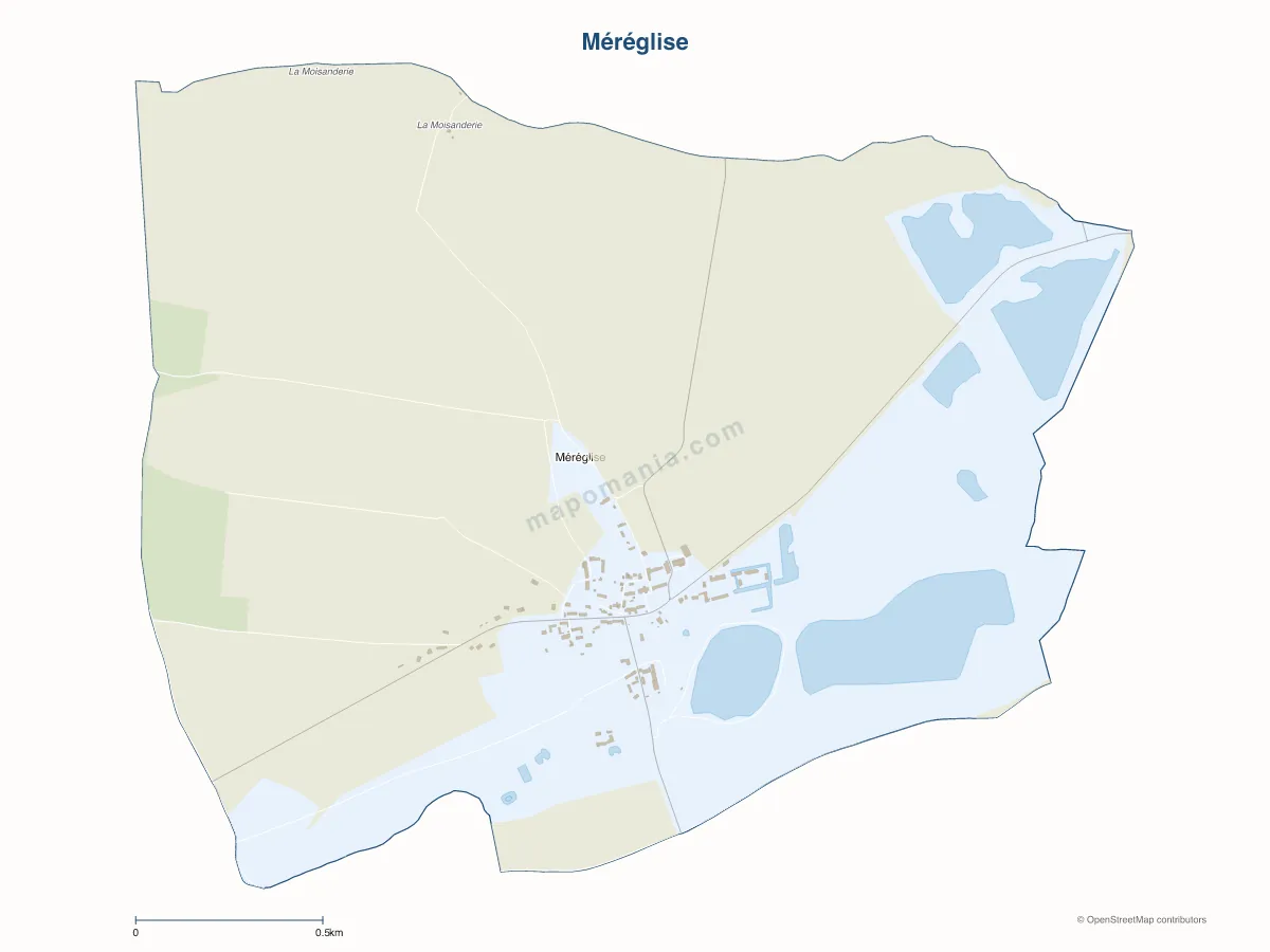 Carte de Méréglise à personnaliser