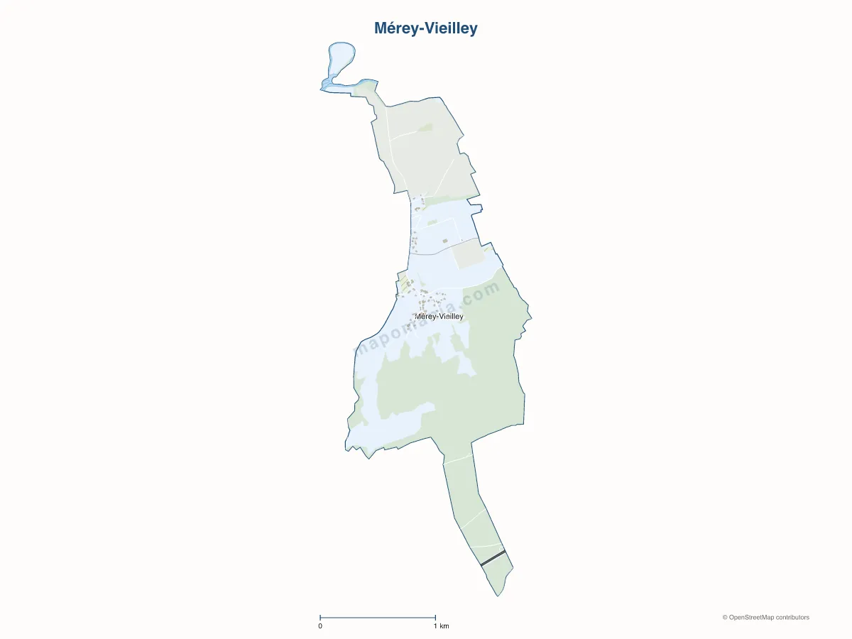 Carte de Mérey-Vieilley à personnaliser