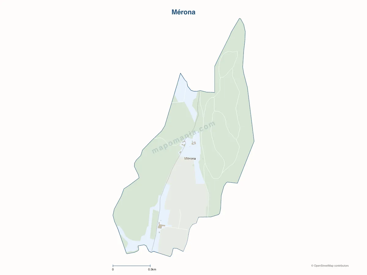 Carte de Mérona à personnaliser