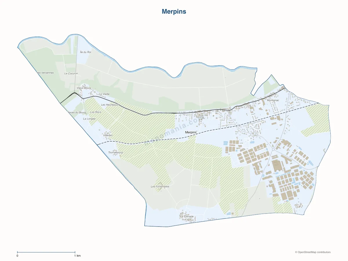 Carte de Merpins à personnaliser