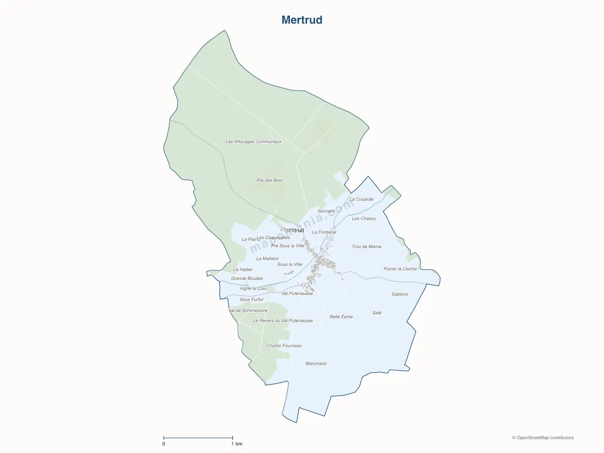 Carte de Mertrud à personnaliser