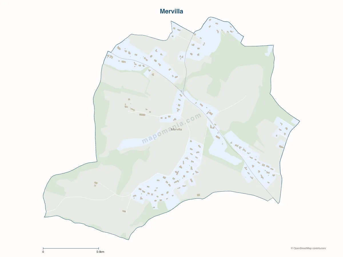 Carte de Mervilla à personnaliser