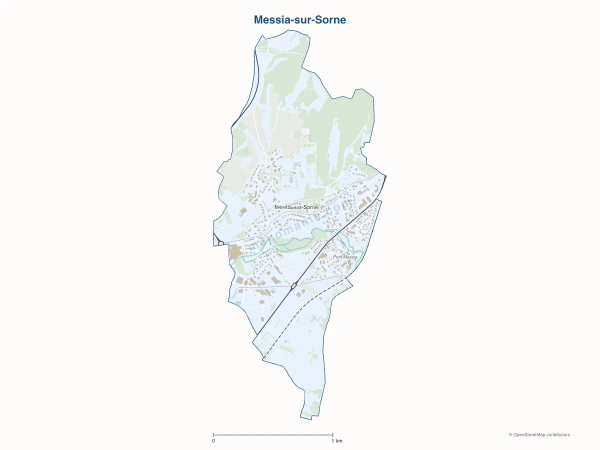 Carte de Messia-sur-Sorne à personnaliser