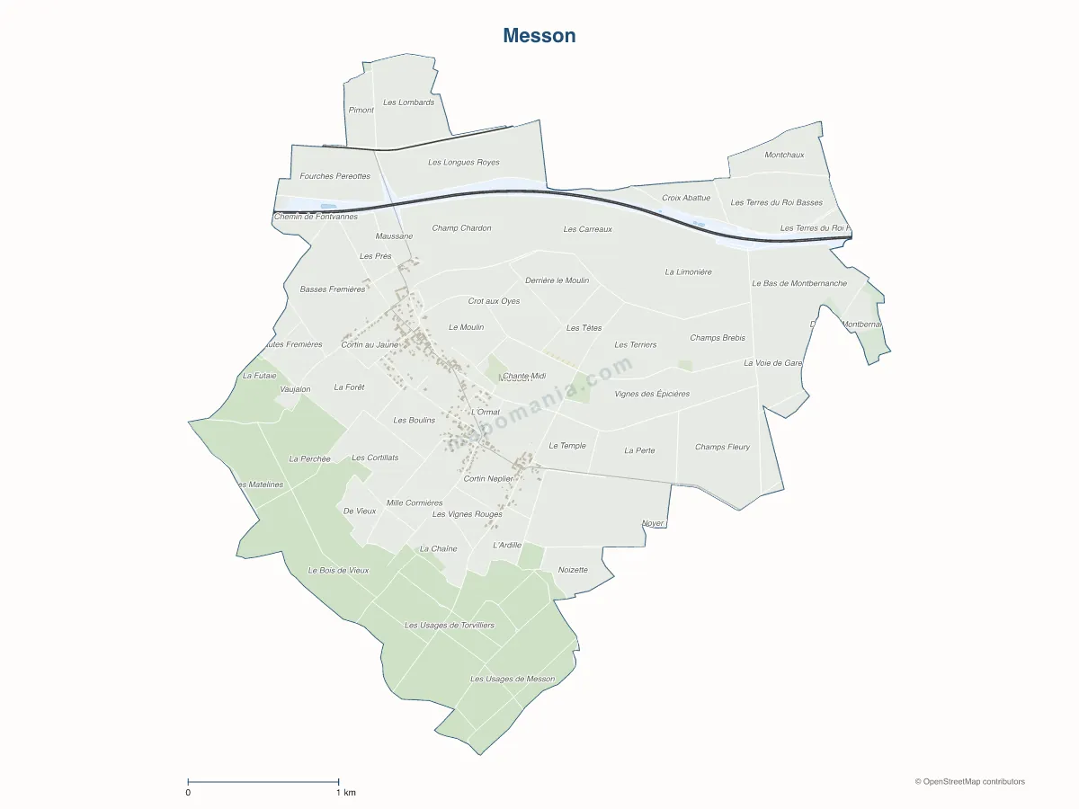 Carte de Messon à personnaliser
