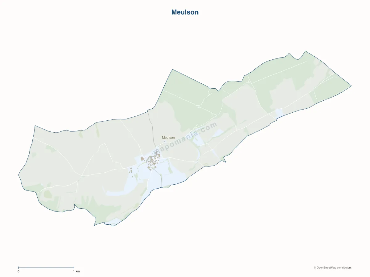 Carte de Meulson à personnaliser