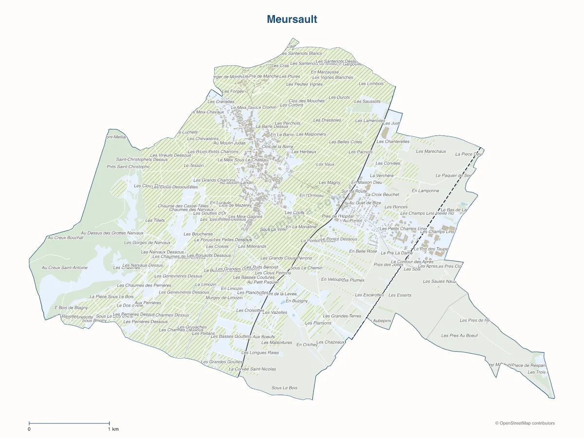 Carte de Meursault à personnaliser