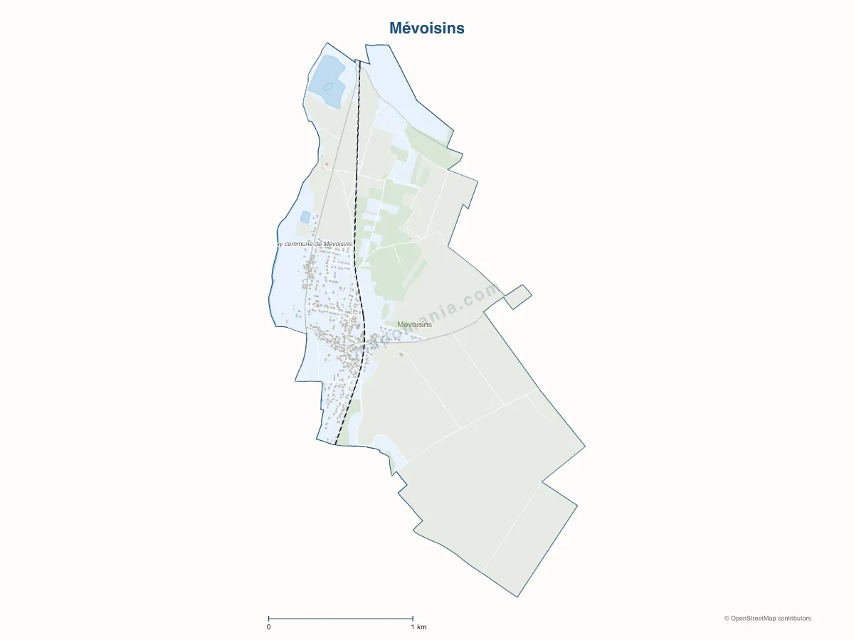 Carte de Mévoisins à personnaliser