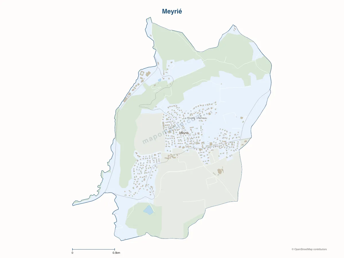 Carte de Meyrié à personnaliser