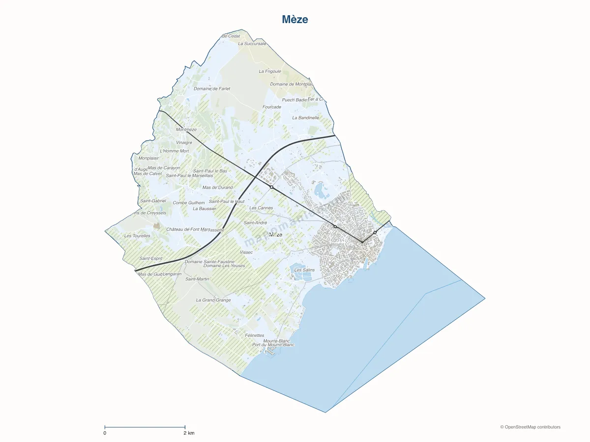 Carte de Mèze à personnaliser