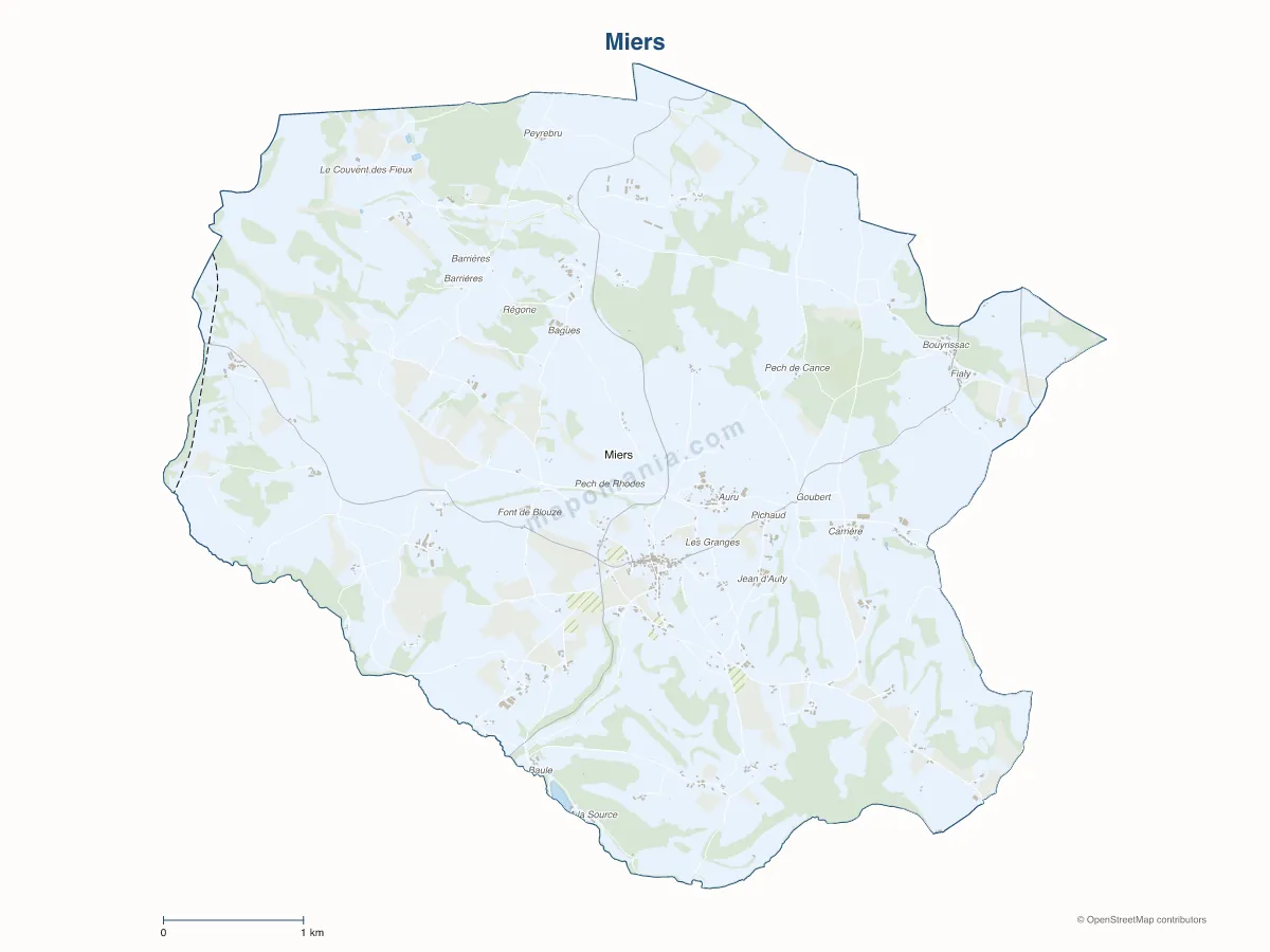 Carte de Miers à personnaliser
