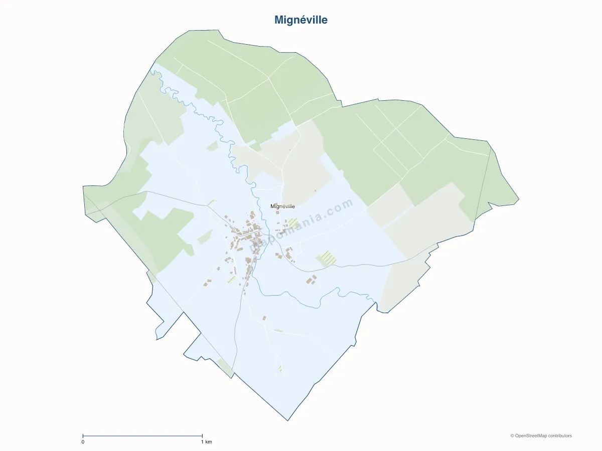 Carte de Mignéville à personnaliser