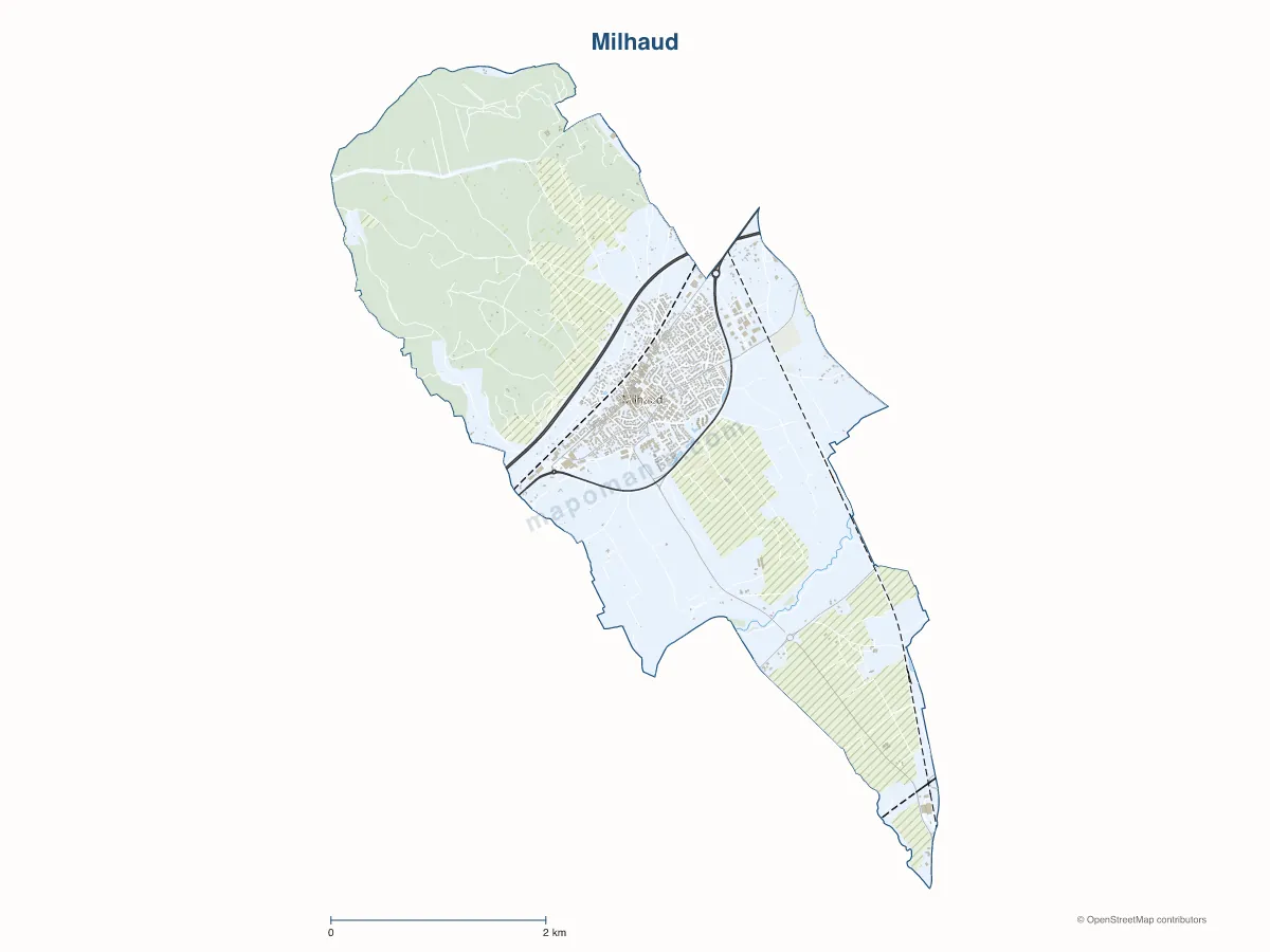 Carte de Milhaud à personnaliser
